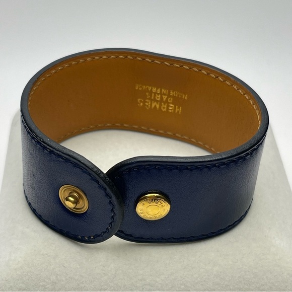 Hermès Leather Medor Stud Wrap Bracelet - Picture 6 of 9